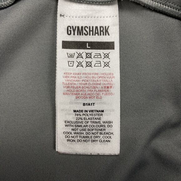 Gymshark Womens Gray High Waist Pull On Training 27" Leggings Size Large - Picture 7 of 16
